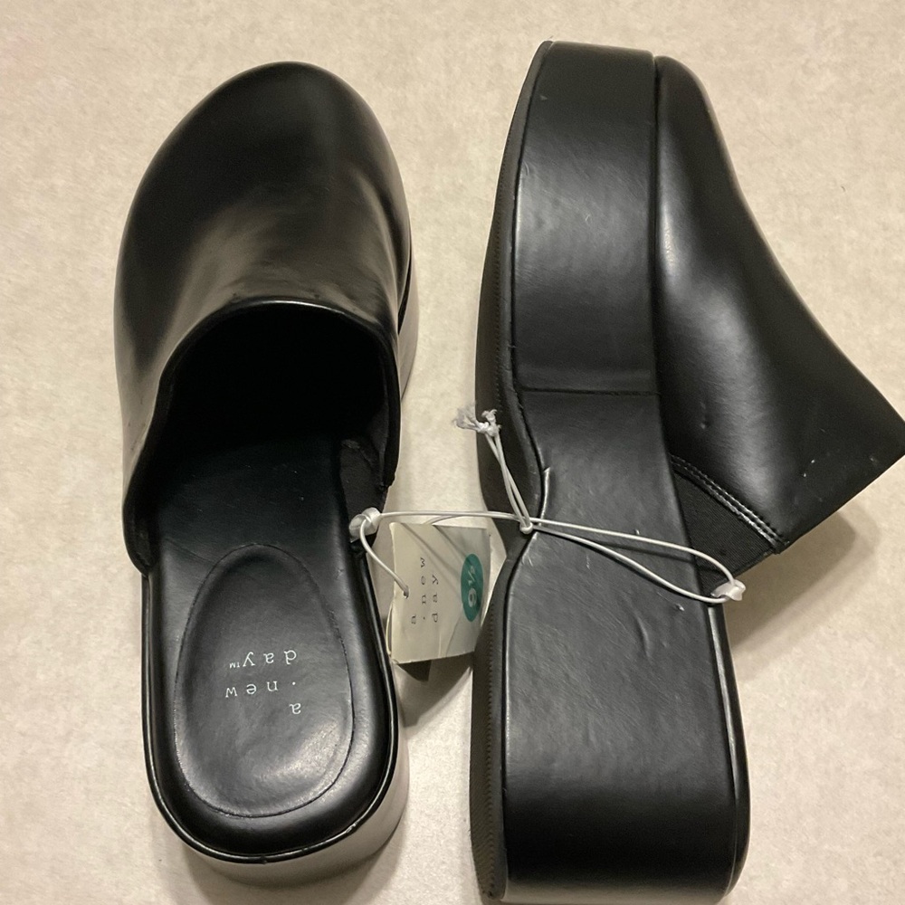 NWT Women's Carrie Mule Flats - A New Day by Target, Black, size 9.5 - Picture 7 of 8